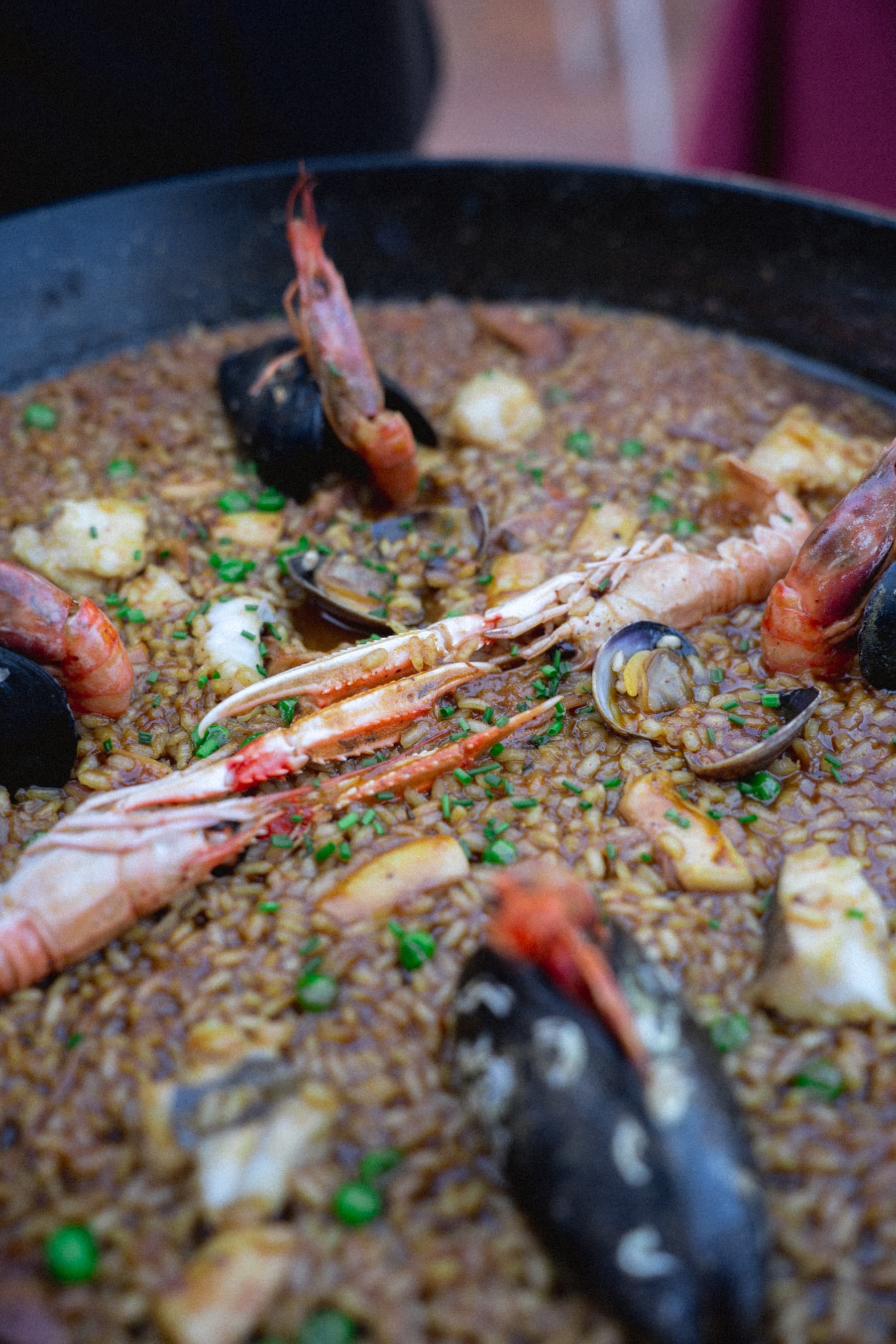 Paella de marisco de Viggos